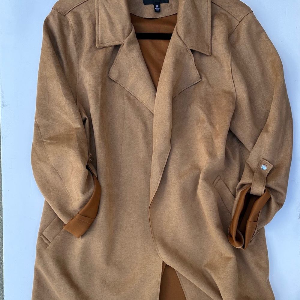 Stylish Tan Suede Blazer/Jacket
